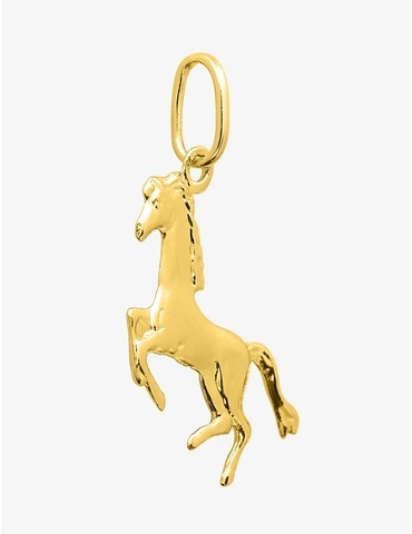 Pendentif cheval en plaqué or