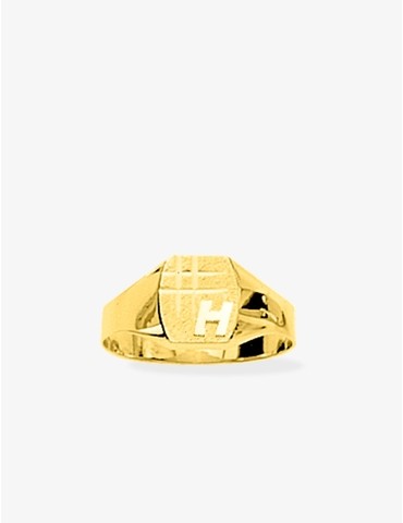 Chevalière en or jaune 750 ‰