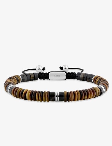 Bracelet en acier, perles...