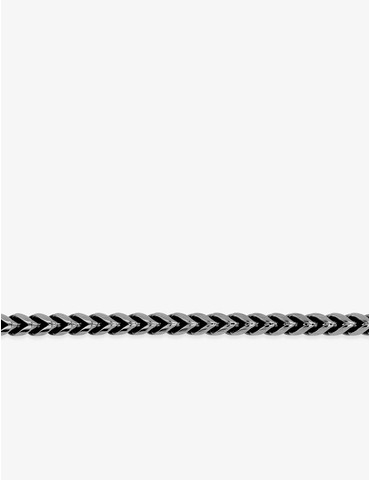 Bracelet tressé en acier gris