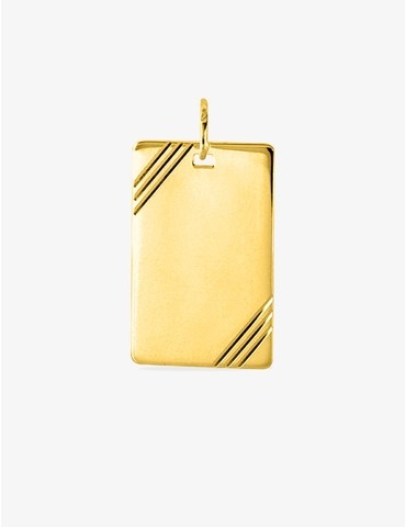 Pendentif plaque GI en...