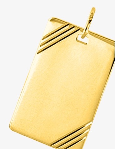 Pendentif plaque GI en...