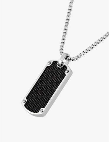 Collier en acier et imprimé...