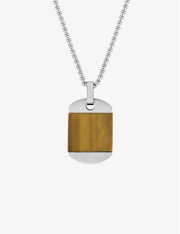 Collier en acier et œil de...