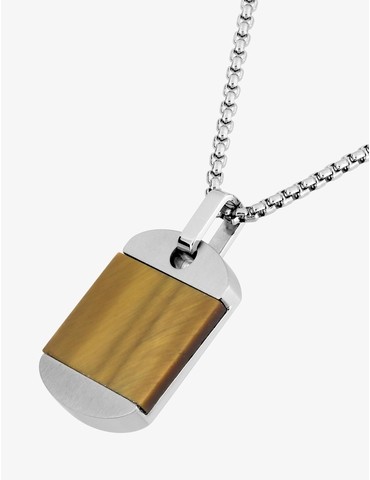 Collier en acier et œil de...