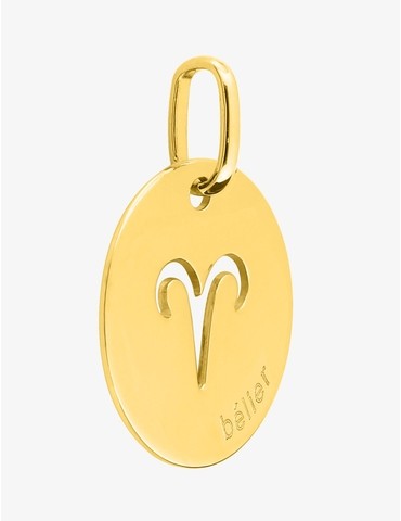 Pendentif plaqué or jeton...