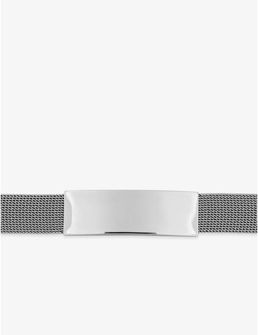 Bracelet en acier gris