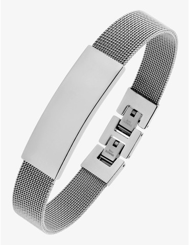 Bracelet en acier gris