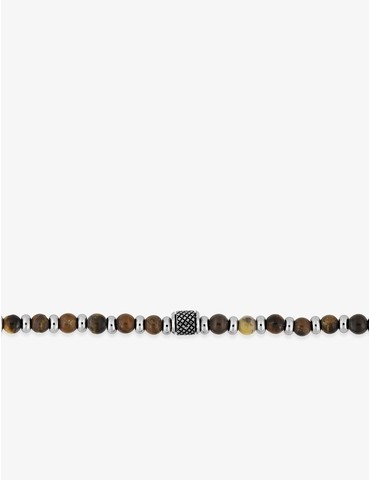 Bracelet acier gris et...
