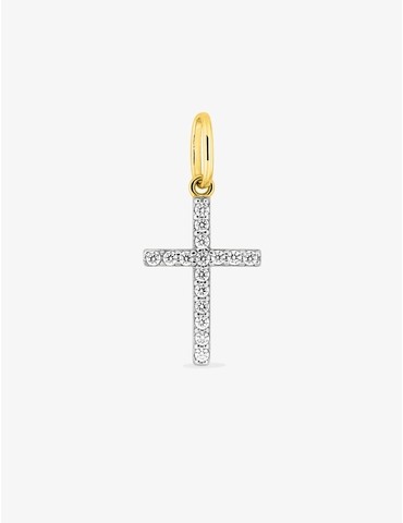 Pendentif croix plaqué or...
