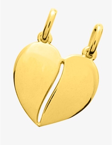 Pendentif plaqué or cœur...