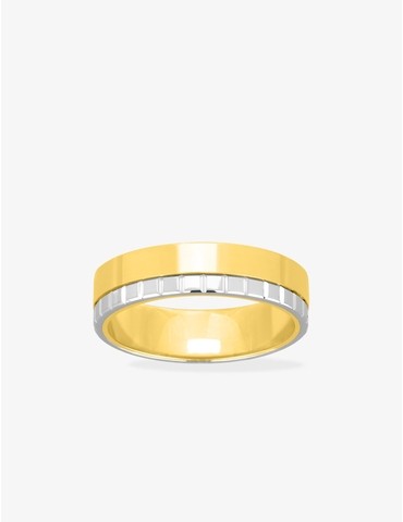 Alliance bicolore or jaune...