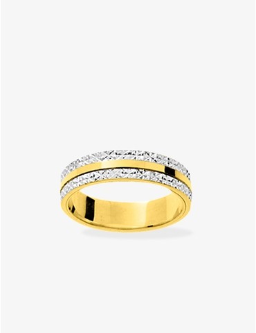 Alliance bicolore or jaune...