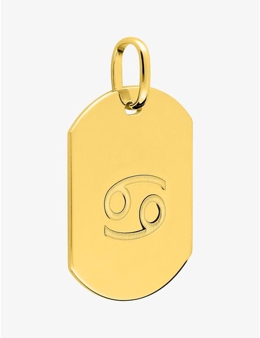 Pendentif plaqué or rond...