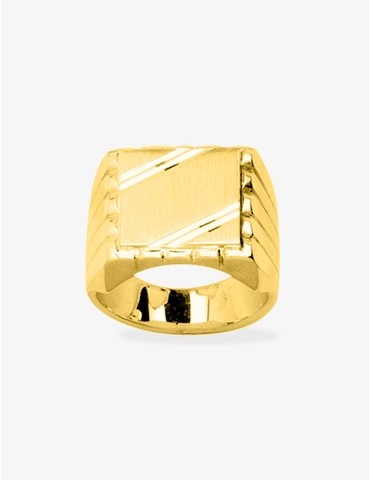 Bague chevalière plaqué or...
