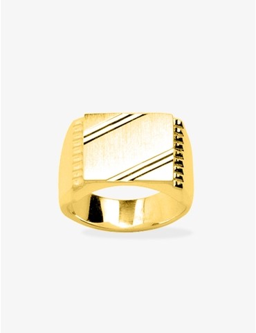 Bague chevalière plaqué or...