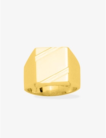 Bague chevalière plaqué or...