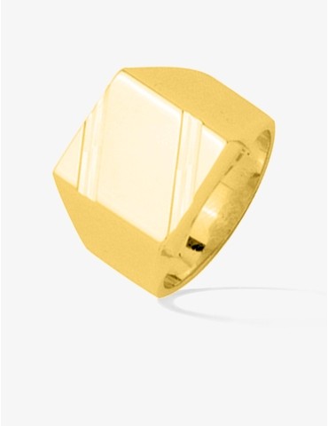 Bague chevalière plaqué or...