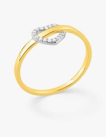 Bague en plaqué or jaune...