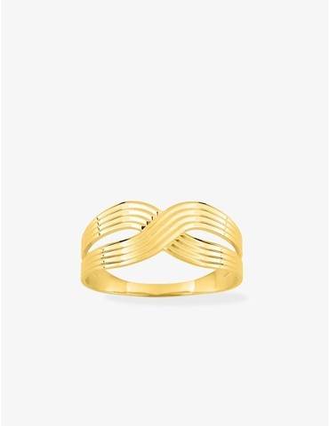 Bague en or 375‰ effet...