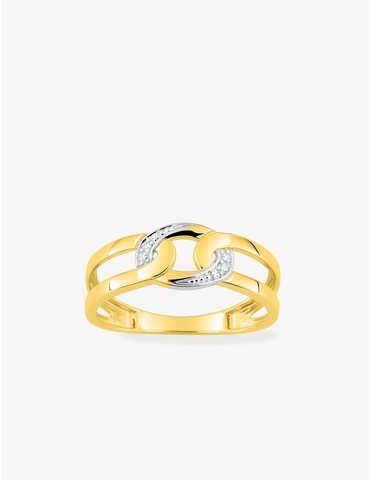 Bague en or jaune rhodié...