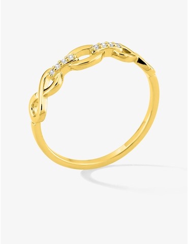Bague en or jaune rhodié...