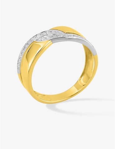 Bague en or jaune 375‰...