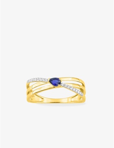 Bague en or jaune 375‰...