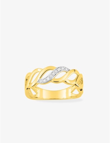 Bague en or jaune 375‰...