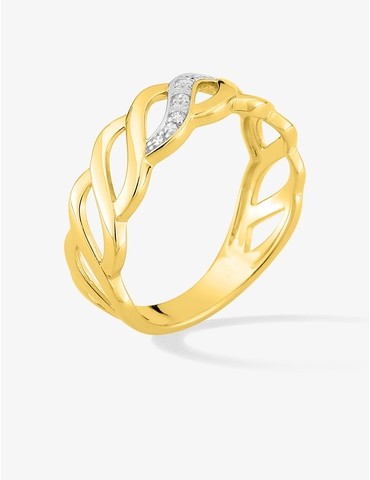 Bague en or jaune 375‰...