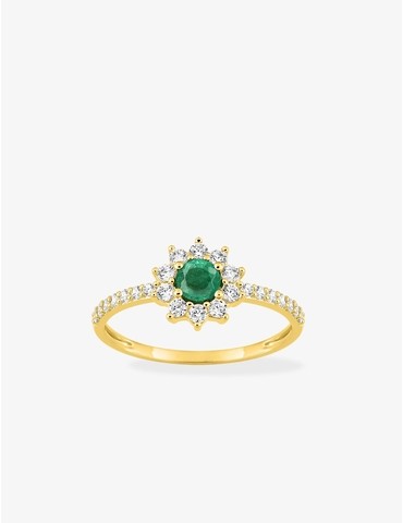 Bague style solitaire en or...