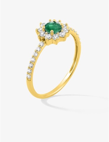 Bague style solitaire en or...
