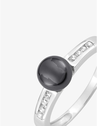 Bague en argent 925‰ rhodié...