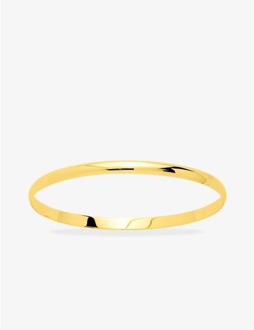 Bracelet demi-jonc plat en...