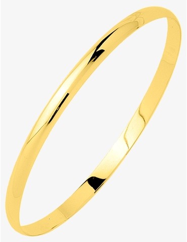 Bracelet demi-jonc plat en...