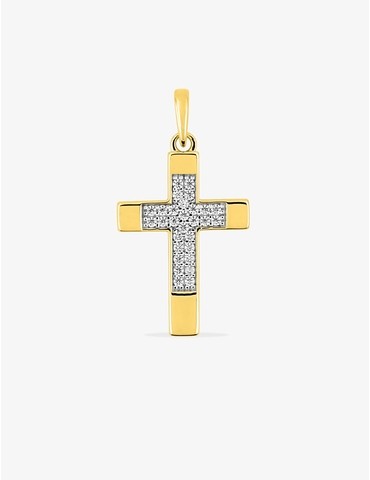 Pendentif croix or 375 ‰...