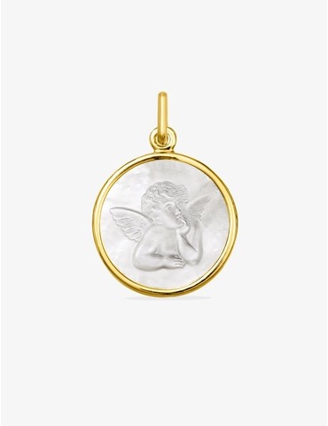 Médaille en or jaune 750 ‰,...