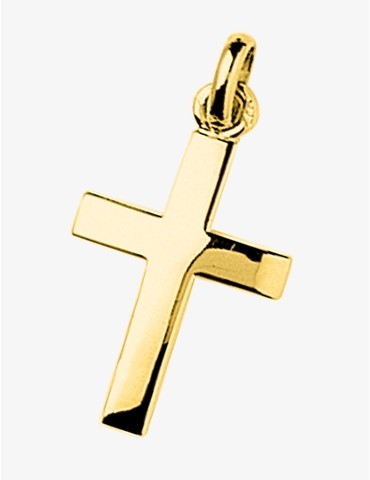 Pendentif croix en or jaune...