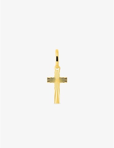 Pendentif croix lapidée en...