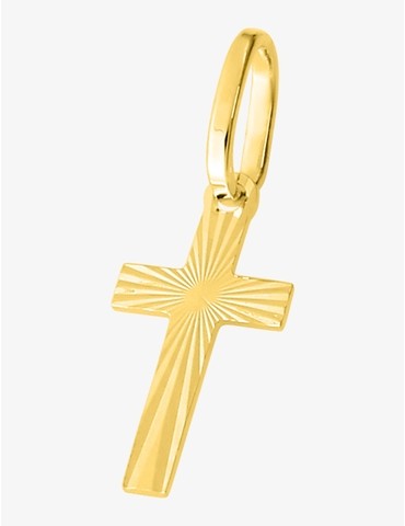 Pendentif croix lapidée en...