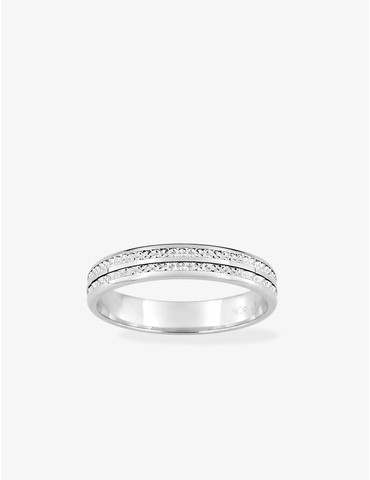 Alliance diamantée or 375 ‰...