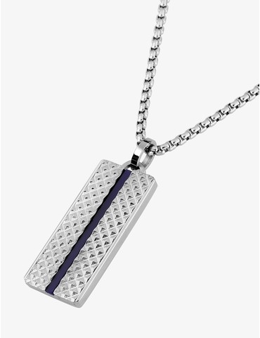 Collier acier plaque...
