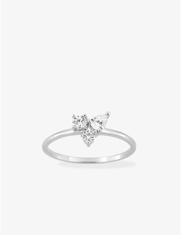 Bague en argent 925‰ rhodié...