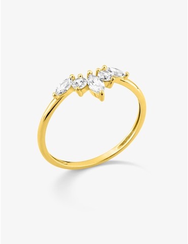 Bague en or jaune 375‰...