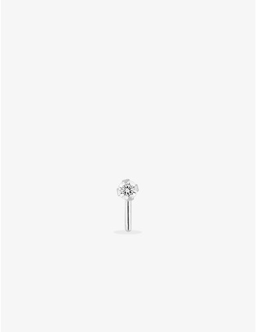 Piercing de nez or blanc...