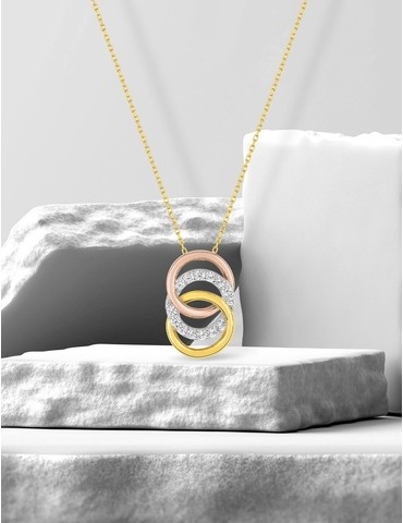 Collier cercles tricolores...