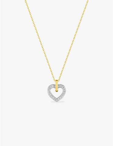 Collier cœur en or jaune...