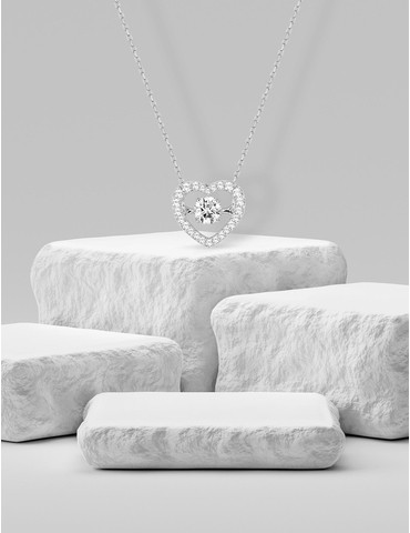 Collier cœur oxydes de...