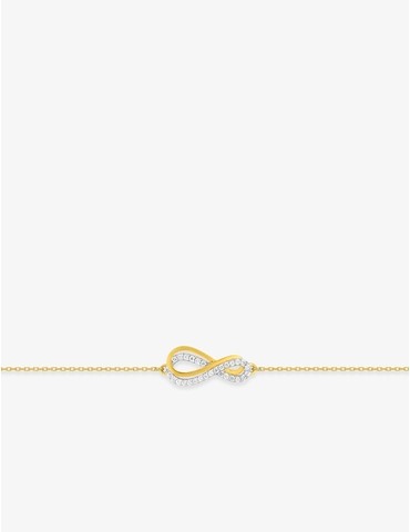 Bracelet infini en or jaune...