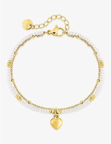 Bracelet à double chaîne en...